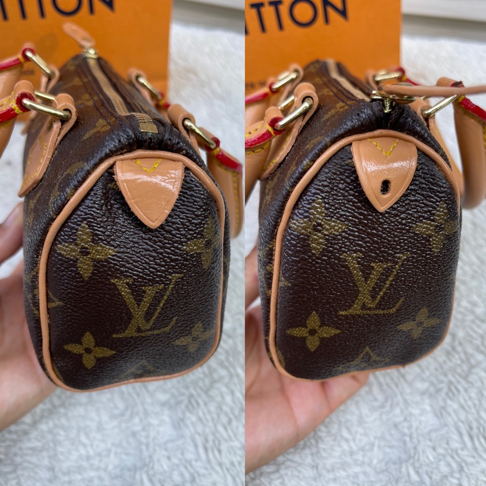 LOUIS VUITTON Monogram Mini Speedy Hand Bag - Picture 6 of 16